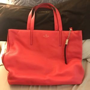 COPY - Kate Spade Tote w/tassel, Orange leather